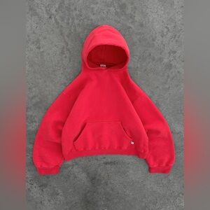 AKIMBO Strawberry Red Unisex Hoodie Size Medium VGUC